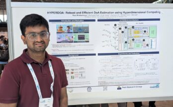 Rajat Bhattacharjya presenting HYPERDOA at ICASSP 2026.
